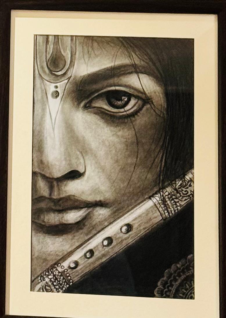 Charcoal Drawn Chariot Rider